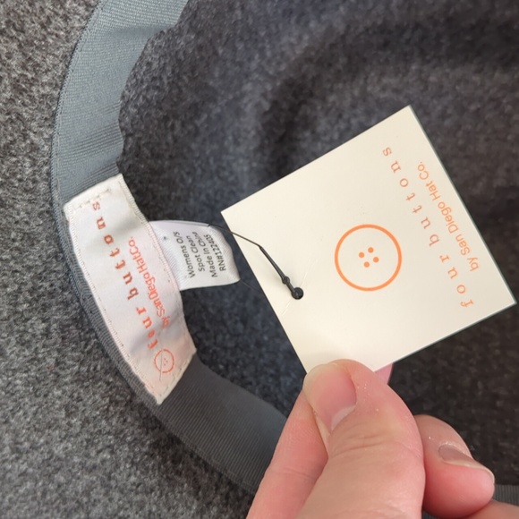 ⚡ FLASH SALE - Four Buttons by San Diego Hat Co. Fedora Hat - Picture 4 of 6